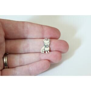 Sterling Silver Yorkie Dog Charm, Silver Yorkie Dog Charm, Yorkie Dog Charm